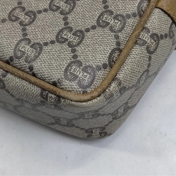 GUCCI PLUS Clutch Bag  Brown PVC - Picture 6 of 9